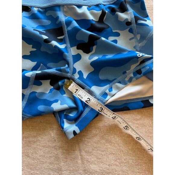 Adidas Techfit Medium Compression Short Blue Camo Women's S - Picture 3 of 5
